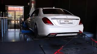 Mercedes Benz S500 4Matic V8 BiTurbo mit HMS Performance Klappenabgasanlage [upl. by Enoek501]