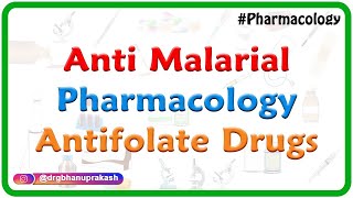 Anti malarial Pharmacology  Antifolate Drugs  Dr Rajesh Gubba [upl. by Aikahs120]