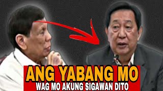 DUTERTE AND CONGACOP MAINIT ANG SAGUTANANG YABANG MO WAG MO KUNG SIGAWAN [upl. by Unhsiv183]