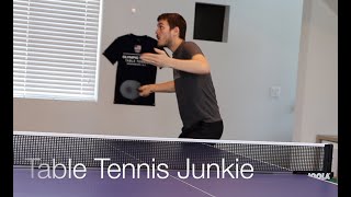 Crazy Sidespin Table Tennis quotWindshield Wiperquot Serve Tutorial  Short Backspin [upl. by Rucker]