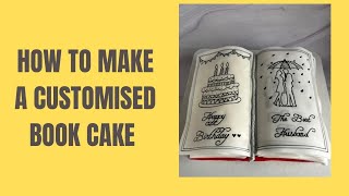 Customised Book 📖 cake mysecretcookbook [upl. by Eerrehs]