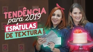 TENDÊNCIA PARA 2019 ESPÁTULAS DE TEXTURA [upl. by Ydnec]