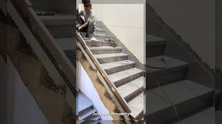 Stairs Installation stairs construction trending fyp fypシ゚viral fypshort short [upl. by Rivalee931]