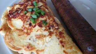 Lightlife Bacon amp Making a VeganEgg Omelette Vegan plant based [upl. by Schreiber517]