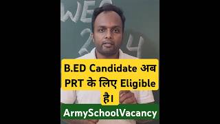 Army School Teachers Recruitment Bed Can Also Apply In Prt shorts shots armyschoolvacancy [upl. by Essilrahc]