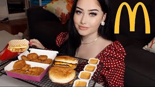 MCDONALDS MUKBANG CHICKEN NUGGETS FRIES amp CHEESEBURGERS [upl. by Larry]