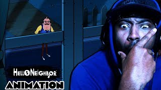 THE NEIGHBOR DID WHAT  Hello Neighbor Animated Series REACTION [upl. by Aitas642]