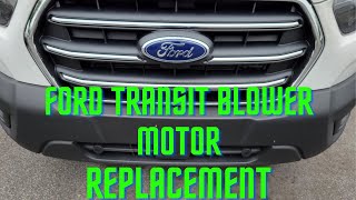 Ford Transit Blower Motor Fan Replacement [upl. by Bithia985]