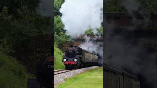 Steam Train 73082 Camelot emerges from Sharpthorne tunnel [upl. by Gilford]