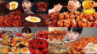 korean foods satisfying big bites mukbang compilation pt13 [upl. by Ainosal]