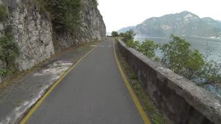 Ciclopedonale TolineVello cycling path Lago dIseo Italy Reopened now July 2013 Full HD video [upl. by Nessnaj180]