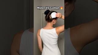 Nylon socks OR Cotton socks beauty hairstyle hairtok hairhack hairtutorial hair hairbattle [upl. by Gosnell365]