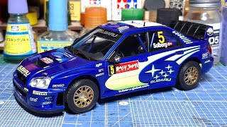 【模型製作】HASEGAWA 124 SUBARU IMPREZA WRC 2005 RALLY JAPAN Full Build [upl. by Ariuqahs]