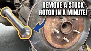 EASY WAY TO REMOVE A STUCK ROTOR [upl. by Sigismund]