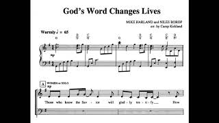 GODS WORD CHANGES LIVES  DEMO  SATB  Song Offering [upl. by Jabez]