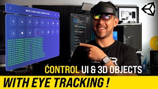 Control UI amp 3D Objects With Eye Tracking MRTK 3 Gaze Interactors [upl. by Lua]