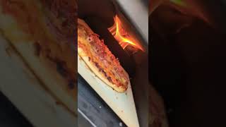 No more pizza stores  Backyard Wood pellets pizza oven deerfamy pizza [upl. by Ariet968]