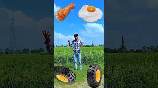 Wheel to chicken lollipop amtel aalu chips amp chocolate  delicious food funny tending [upl. by Eenimod]