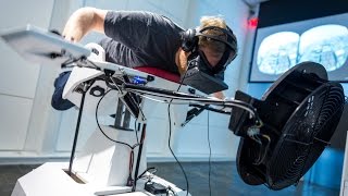 Flying the Birdly Virtual Reality Simulator [upl. by Mazlack511]