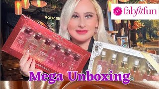 MEGA unboxing Time Fab Fit Fun Winter ❄️ New Holiday Body mist  Skin care and more [upl. by Ametaf917]