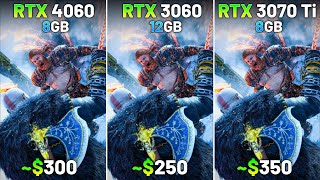 RTX 4060 vs RTX 3060 vs RTX 3070 Ti  Test in 9 Games  1080p [upl. by Anail852]