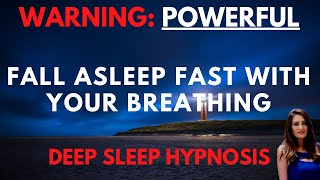 Deep Sleep Hypnosis for Stress Relief amp Healing Breathing into Sleep [upl. by Haduhey]