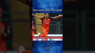 Top 5 fastest balls in ipl history  anrich nortje  Dale Steyn  umran Malik  cricketfacts [upl. by Armitage]