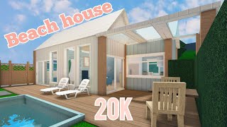 🌴 20K Beach House w a POOL  Bloxburg🌸 [upl. by Costanzia570]