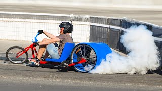 Homemade DriftTricycle with an Electric Motor Epic Modification 🔥 [upl. by Hemphill]