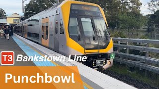 Sydney Trains  Punchbowl Station  T3 Bankstown Line Before Metro [upl. by Aneladdam634]