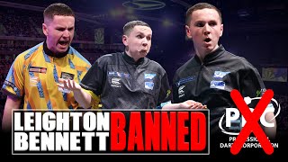 LEIGHTON BENNETT SUSPENDED from PDC darts  Former PRODIGY caught in betting breach [upl. by Cirderf]