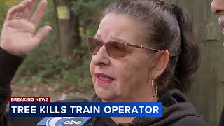 Operator killed 23 others injured after train strikes fallen tree in New Jersey [upl. by Atlas]