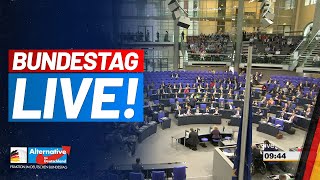 BUNDESTAG LIVE  16 Sitzung  AfDFraktion im Bundestag [upl. by Brandwein]