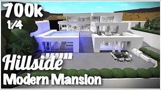 Hillside Mansion Modern  700k Speedbuild 14  BloxburgROBLOX [upl. by Eanyl]