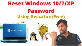 Reset Windows 10 Password  Rescatux 073 Tutorial  Forgot windows 107XP Password by techworld [upl. by Nuahs]