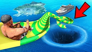 DESCENDRE UN TOBOGGAN AQUATIQUE GÉANT dans GTA 5 [upl. by Bowrah]