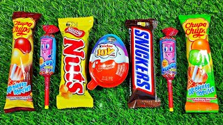 ASMR LOLLIPOP ICE CREAM Unpacking Kinder BIG Surprise eggs AND Lollipops Chocolate Sweets [upl. by Enyar394]