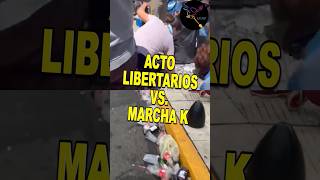 ACTO LIBERTARIO VS MARCHA KUKA argentina casta cristina milei [upl. by Besnard]