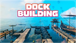 How to Build an Impressive Dock with ANY Material  Valheim [upl. by Lemmie]