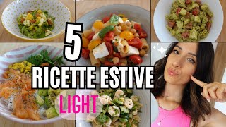 5 RICETTE ESTIVE 🥗 🥑 veloci amp buone ANTICALDO [upl. by Kamila]