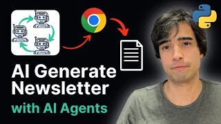 CrewAI  Exa Generate a Newsletter with Research Agents Part 1 [upl. by Erroll]