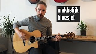 Makkelijk BLUES LIEDJE op gitaar voor beginners [upl. by Nileak300]