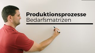 Produktionsprozesse Bedarfsmatrizen Parameteraufgabe Prozessmatrizen  Mathe by Daniel Jung [upl. by Adnolehs]