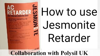 HOW to use Jesmonite Retarder [upl. by Orecic]