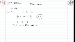 mod01lec03  Indexing of crystal planes [upl. by Ahsiuqram]