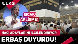 Hacı Adaylarını İlgilendiriyor SonDakika Gelişmesini Ali Erbaş Duyurdu [upl. by Leirua219]