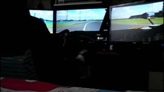 Eyefinity Ati Amd triple monitor  iRacing  Riley DP  Daytona  3x Asus ve246h 5760x1080 [upl. by Novyert]