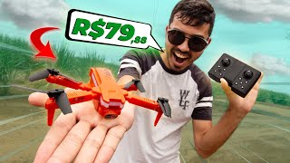 NOVO mini Drone XT8 da Shopee  Unboxing  Testes [upl. by Nauqyt]