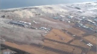 2011 Japan Tsunami  Natori Area Redacted Helicopter Footage [upl. by Shaefer298]