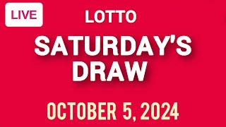 The National Lottery Lotto Draw Live Results from Saturday 05 October 2024  lotto live [upl. by Atnuahs325]